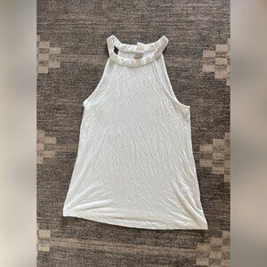 Nordstrom white circle neck tank